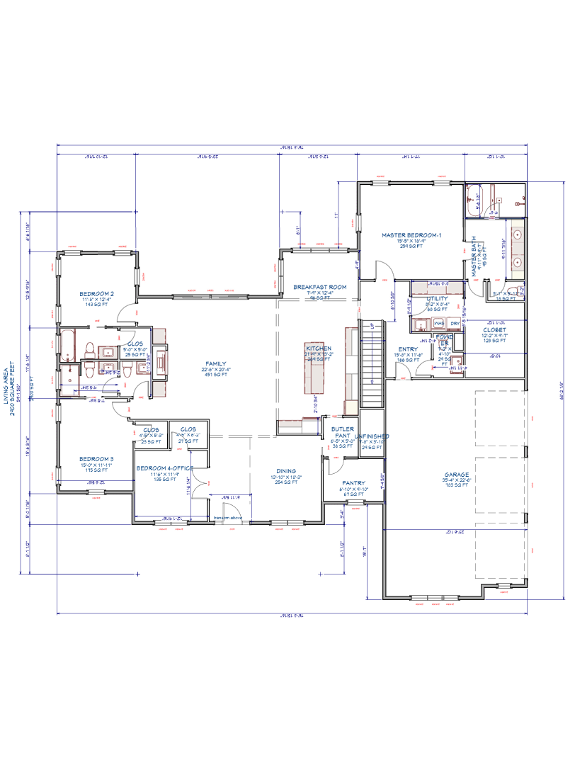 Main Level Floor Plan